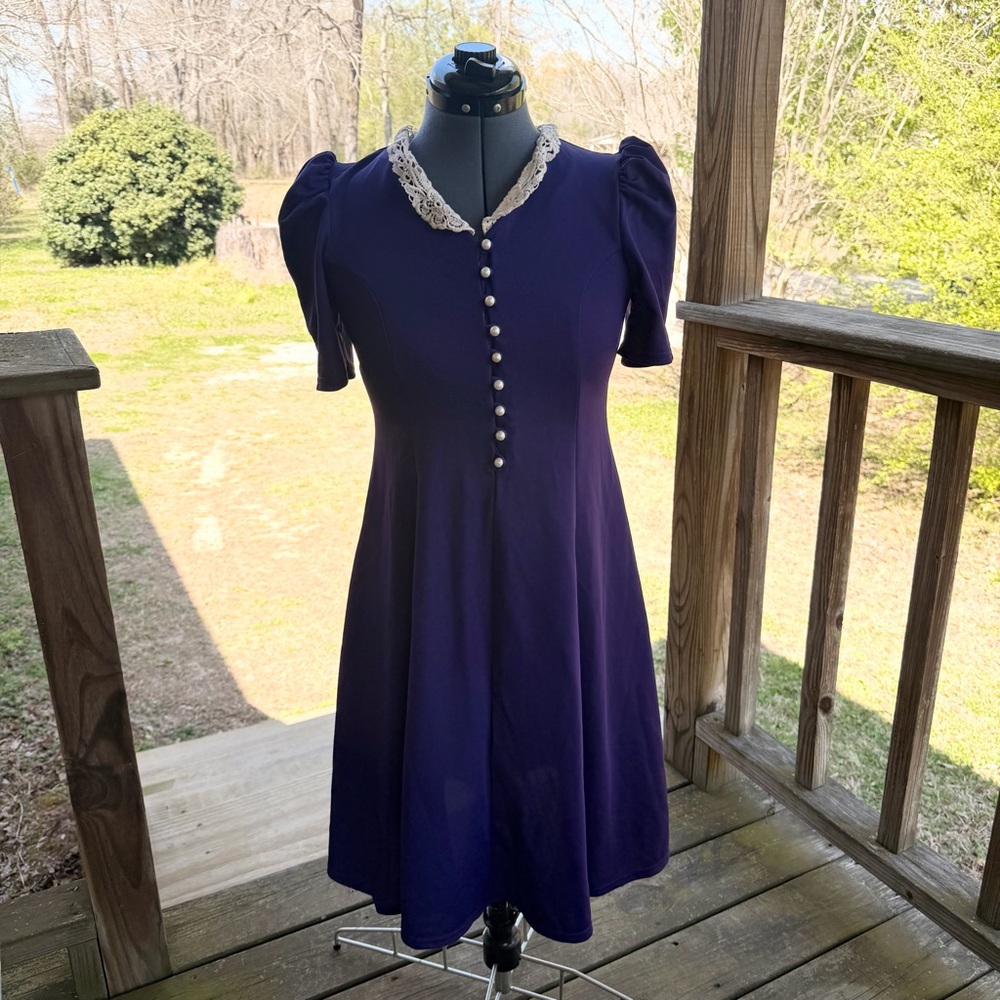 Amy Too! Byer California Purple Midi Dress US Size 12 | Preowned |G1